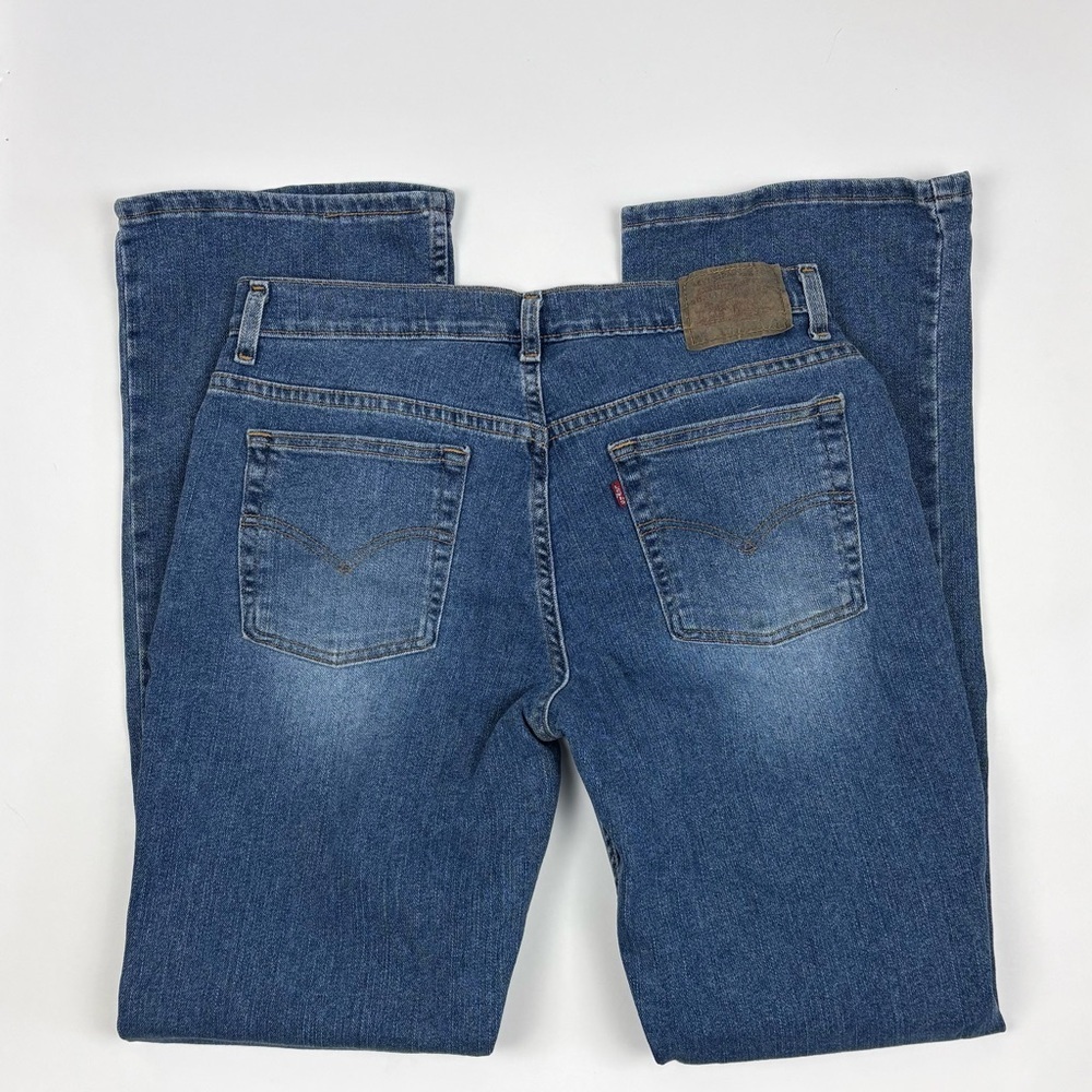 Levi's 515 Bootcut Lower Rise Jeans size 12 Y2K 2002 - 72% cotton medium wash - Picture 13 of 16